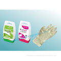 Powdered Medical Latex Examination Gloves Non-sterile Green With Textured Surface